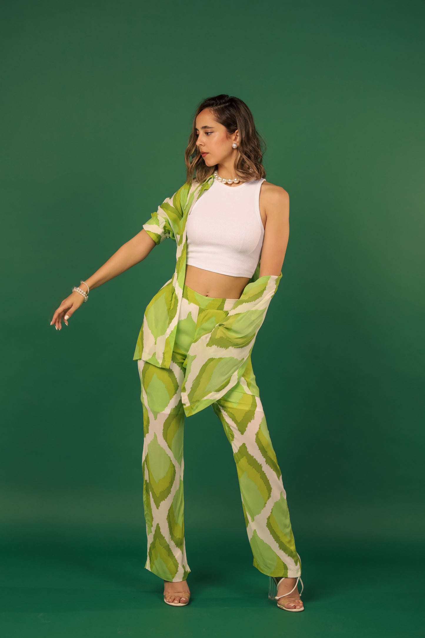 Chiffon pant set